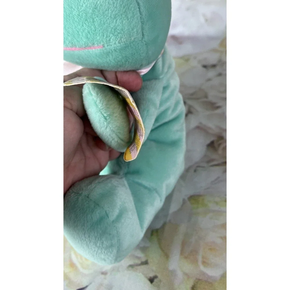 Mint Green Frog Plush Stuffed Animal Cuddle Pals Beanpals Kellytoy Toy Vintage